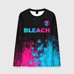 Мужской лонгслив Bleach - neon gradient: символ сверху