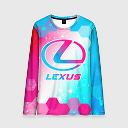 Мужской лонгслив Lexus neon gradient style