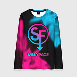 Мужской лонгслив Sally Face - neon gradient