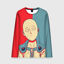 Лонгслив мужской Saitama hero face, цвет: 3D-принт