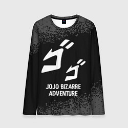 Лонгслив мужской JoJo Bizarre Adventure glitch на темном фоне, цвет: 3D-принт