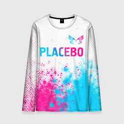 Мужской лонгслив Placebo neon gradient style: символ сверху