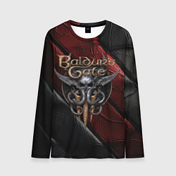 Лонгслив мужской Baldurs Gate 3 logo dark, цвет: 3D-принт