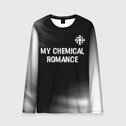 Мужской лонгслив My Chemical Romance glitch на темном фоне: символ