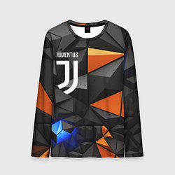 Мужской лонгслив Juventus orange black style