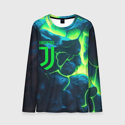 Лонгслив мужской Juventus green neon, цвет: 3D-принт