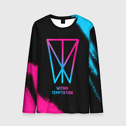 Мужской лонгслив Within Temptation - neon gradient