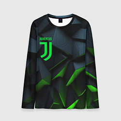 Лонгслив мужской Juventus black green logo, цвет: 3D-принт