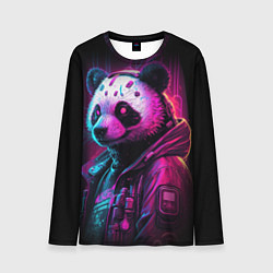 Лонгслив мужской Panda cyberpunk, цвет: 3D-принт