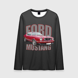 Лонгслив мужской Автомашина Ford Mustang, цвет: 3D-принт