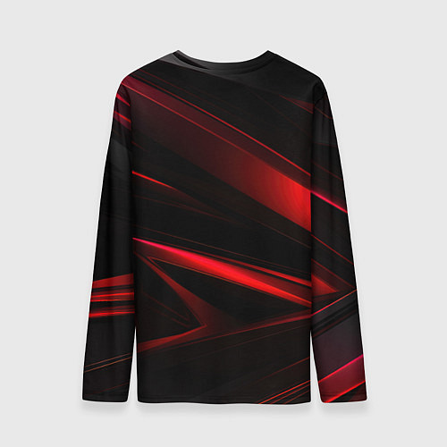 Мужской лонгслив CSGO red black logo / 3D-принт – фото 2