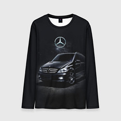 Лонгслив мужской Mercedes black, цвет: 3D-принт