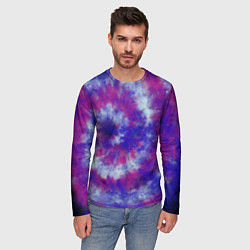 Лонгслив мужской Tie-Dye дизайн, цвет: 3D-принт — фото 2