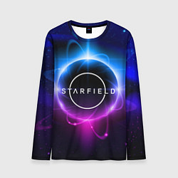 Лонгслив мужской Starfield space logo, цвет: 3D-принт