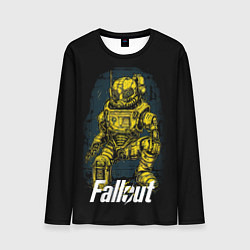 Лонгслив мужской Желтая броня Фалаут, цвет: 3D-принт