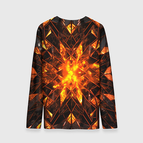 Мужской лонгслив Огненная абстракция / 3D-принт – фото 2
