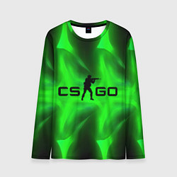 Лонгслив мужской CSGO green logo, цвет: 3D-принт