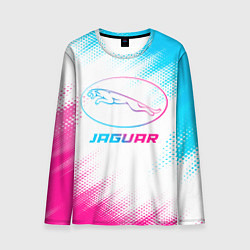 Мужской лонгслив Jaguar neon gradient style