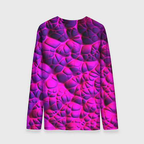 Мужской лонгслив Объемная розовая текстура / 3D-принт – фото 2