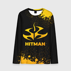 Лонгслив мужской Hitman - gold gradient, цвет: 3D-принт