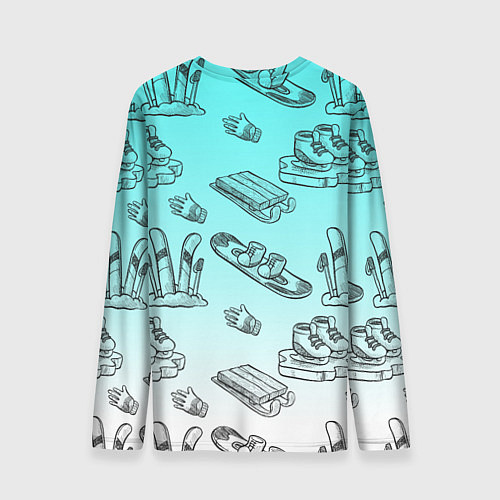 Мужской лонгслив Перезимуем / 3D-принт – фото 2