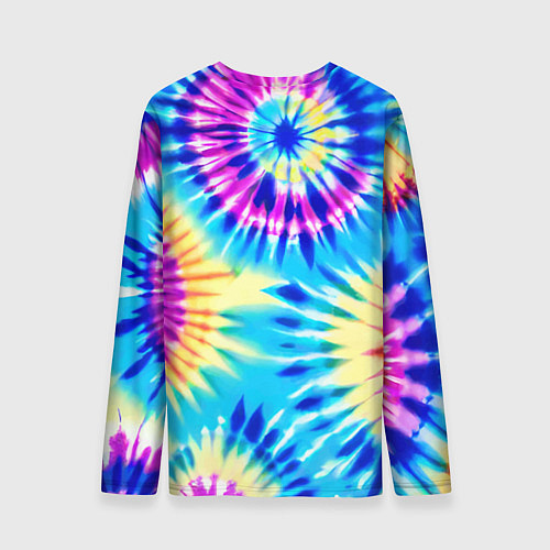 Мужской лонгслив Красочная композиция - тай-дай / 3D-принт – фото 2