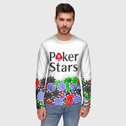 Лонгслив мужской Poker - игра для удачливых, цвет: 3D-принт — фото 2