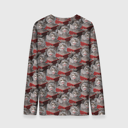 Мужской лонгслив Хор котов / 3D-принт – фото 2