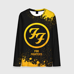 Мужской лонгслив Foo Fighters - gold gradient