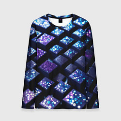 Мужской лонгслив Цветные объёмные кубики - нейросеть