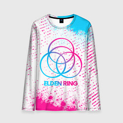 Мужской лонгслив Elden Ring neon gradient style