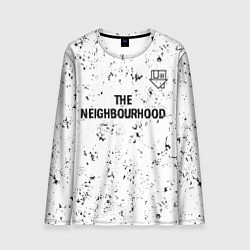 Мужской лонгслив The Neighbourhood glitch на светлом фоне посередин