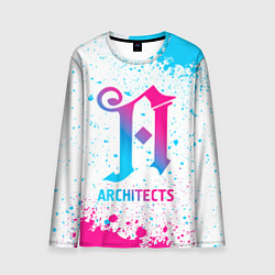 Мужской лонгслив Architects neon gradient style