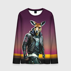 Лонгслив мужской Cool kangaroo - ai art, цвет: 3D-принт