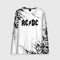 Мужской лонгслив ACDC rock collection краски черепа