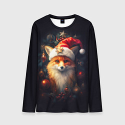 Лонгслив мужской New year s fox, цвет: 3D-принт
