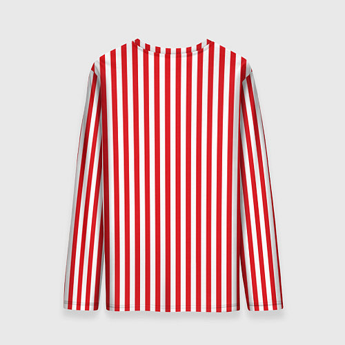 Мужской лонгслив Красная полоса / 3D-принт – фото 2