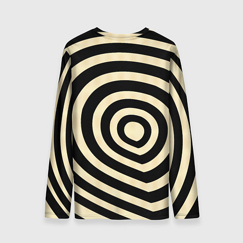 Мужской лонгслив Графические завитки / 3D-принт – фото 2