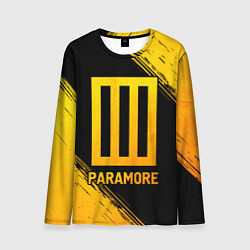 Мужской лонгслив Paramore - gold gradient