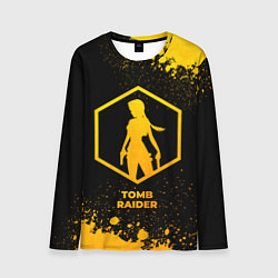 Мужской лонгслив Tomb Raider - gold gradient