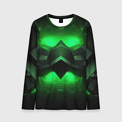 Мужской лонгслив Абстрактное царство зелени