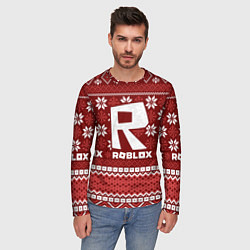 Лонгслив мужской Roblox christmas sweater, цвет: 3D-принт — фото 2