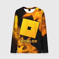 Мужской лонгслив Roblox - gold gradient