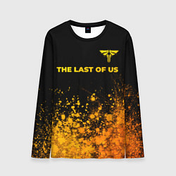 Мужской лонгслив The Last Of Us - gold gradient посередине