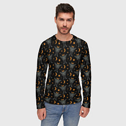 Лонгслив мужской Лунные мотыльки, цвет: 3D-принт — фото 2