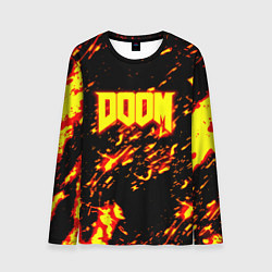 Лонгслив мужской Doom огненный стиль ад марса, цвет: 3D-принт