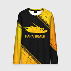 Мужской лонгслив Papa Roach - gold gradient