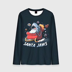 Лонгслив мужской Santa Jaws, цвет: 3D-принт