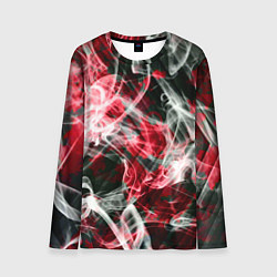 Мужской лонгслив Серые узоры дым