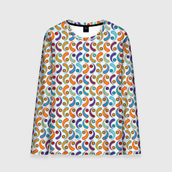 Мужской лонгслив Паттерн из симметричных фигур
